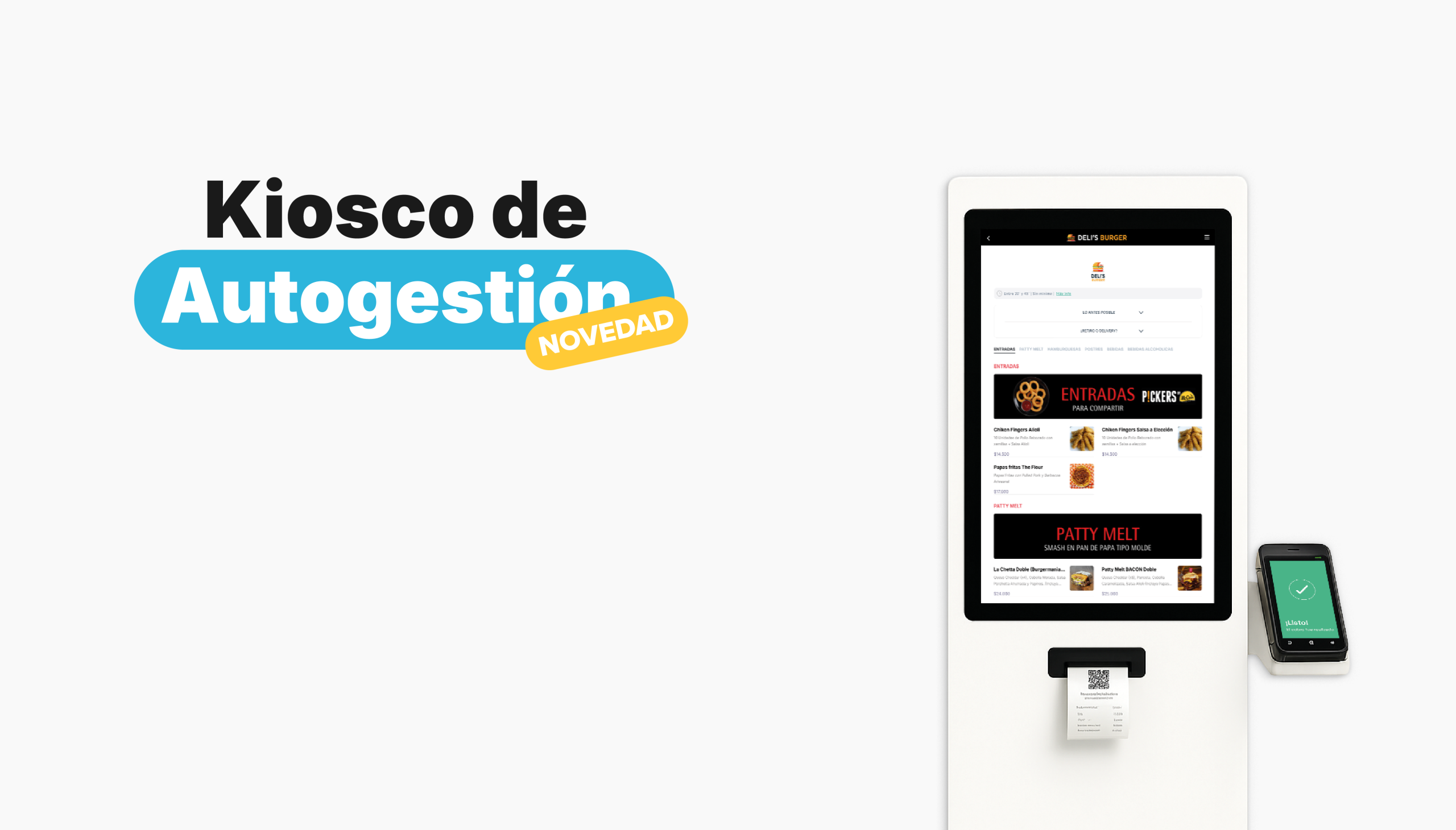 Tótem de autogestión para locales gastronómicos